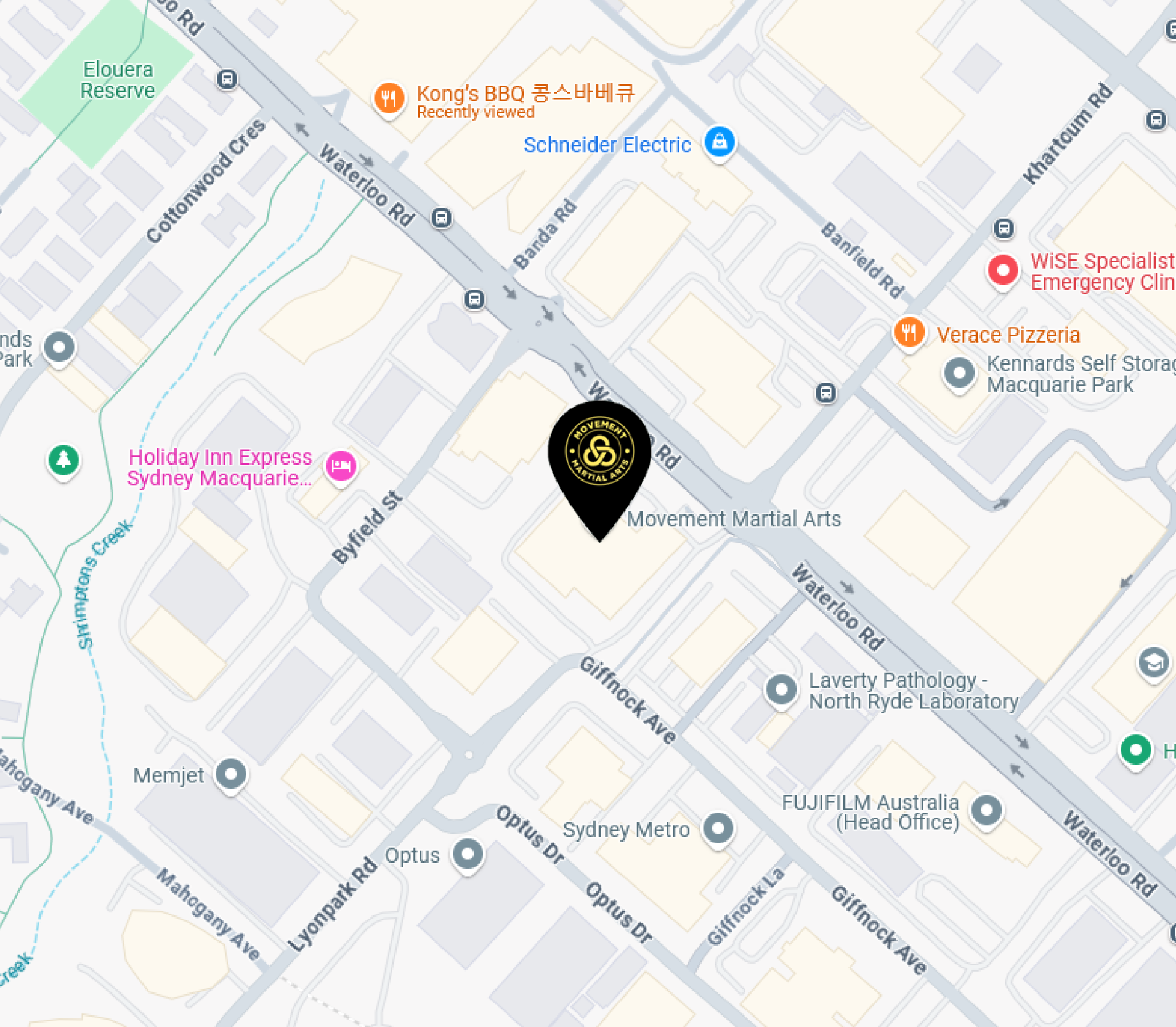 Map location