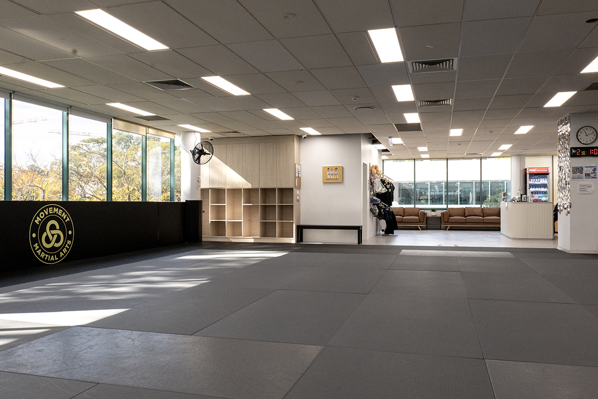 Movement Martial Arts training facility - modern spacious martial arts gym and training space in Sydney